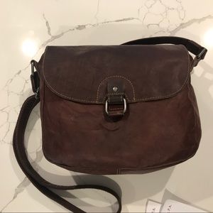 Jack Georges leather crossbody Hobo bag